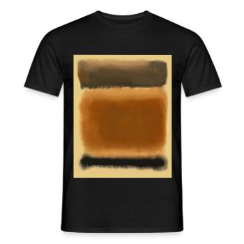 L’art Rothko dans le style numérique - T-shirt homme - noir - Devant - AI Model Male 178 light (178cm)