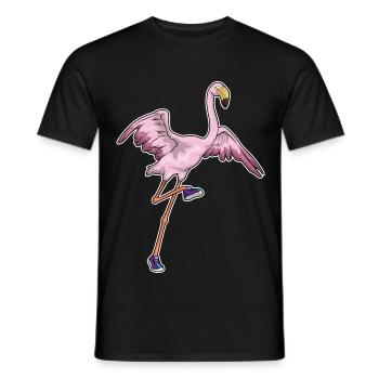 Flamingo Jogger Jogging Sport - T-shirt homme - noir - Devant - AI Model Male 178 light (178cm)