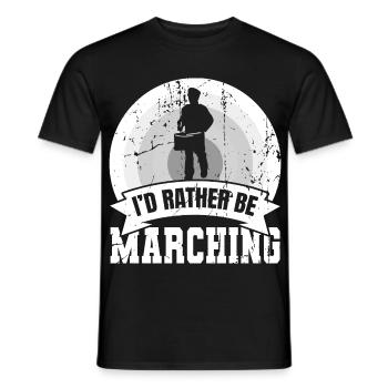 Lustiger Trommler Spruch - Männer T-Shirt - Schwarz - Vorne - AI Model Male 178 light (178cm)