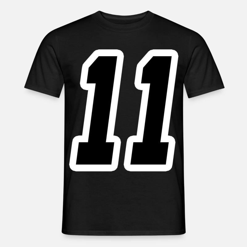 Nummer elf 11 - Männer T-Shirt - Schwarz