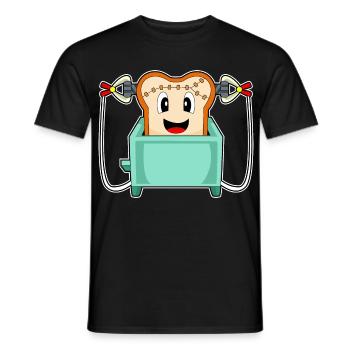 Pain Grille-pain Halloween - T-shirt homme - noir - Devant - AI Model Male 178 light (178cm)