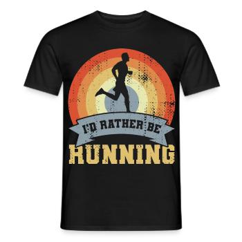 Citation du coureur Look vintage - T-shirt homme - noir - Devant - AI Model Male 178 light (178cm)