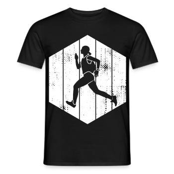 Läufer Mädchen - Männer T-Shirt - Schwarz - Vorne - AI Model Male 178 light (178cm)