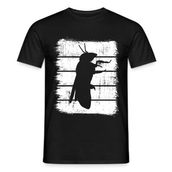 Croquis d’abeille - T-shirt homme - noir - Devant - AI Model Male 178 light (178cm)