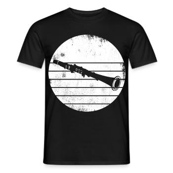 Esquisse de clarinette - T-shirt homme - noir - Devant - AI Model Male 178 light (178cm)