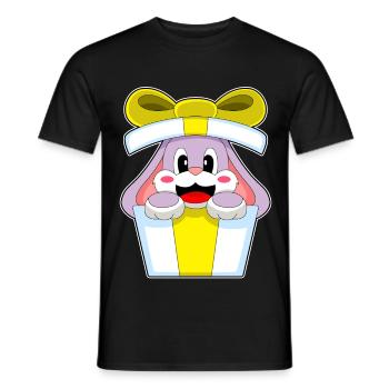 Forfait Noël lapin - T-shirt homme - noir - Devant - AI Model Male 178 light (178cm)