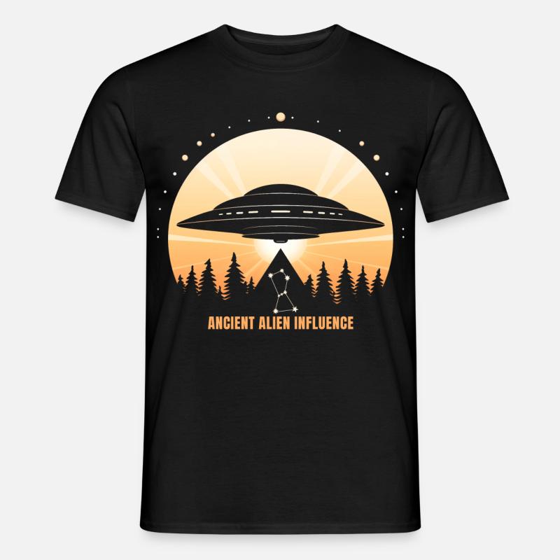 Ancient Alien Influence – UFO Orion Pyramid - Men’s T-shirt - black