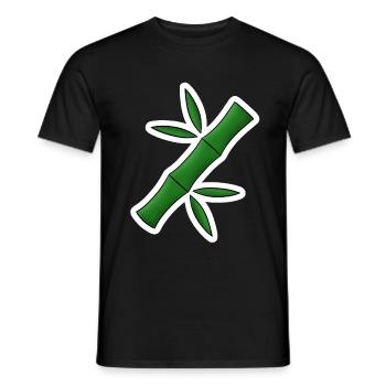 Bamboo! - Men's T-Shirt - black - Front - AI Model Male 178 light (178cm)