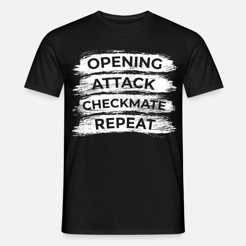 Schach Techniken - Männer T-Shirt - Schwarz