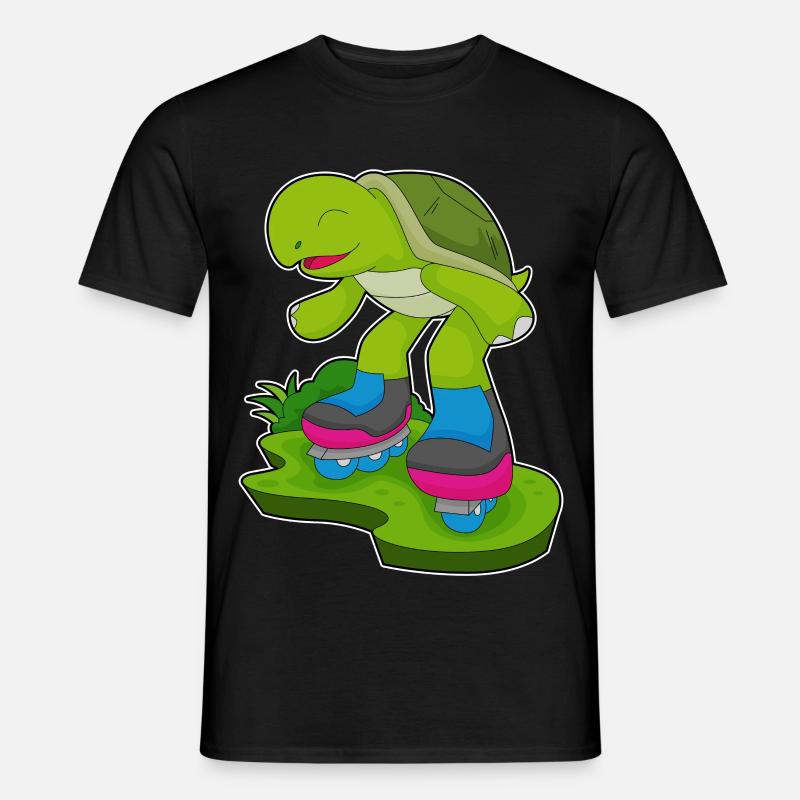 Turtle Inline skating Inline skates - Men's T-Shirt - black