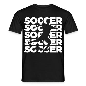 Fußballer - Männer T-Shirt - Schwarz - Vorne - AI Model Male 178 light (178cm)