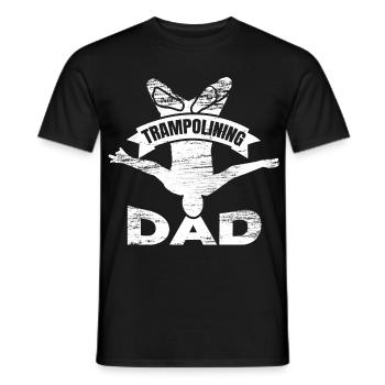 Trampolinspringer Vater - Männer T-Shirt - Schwarz - Vorne - AI Model Male 178 light (178cm)