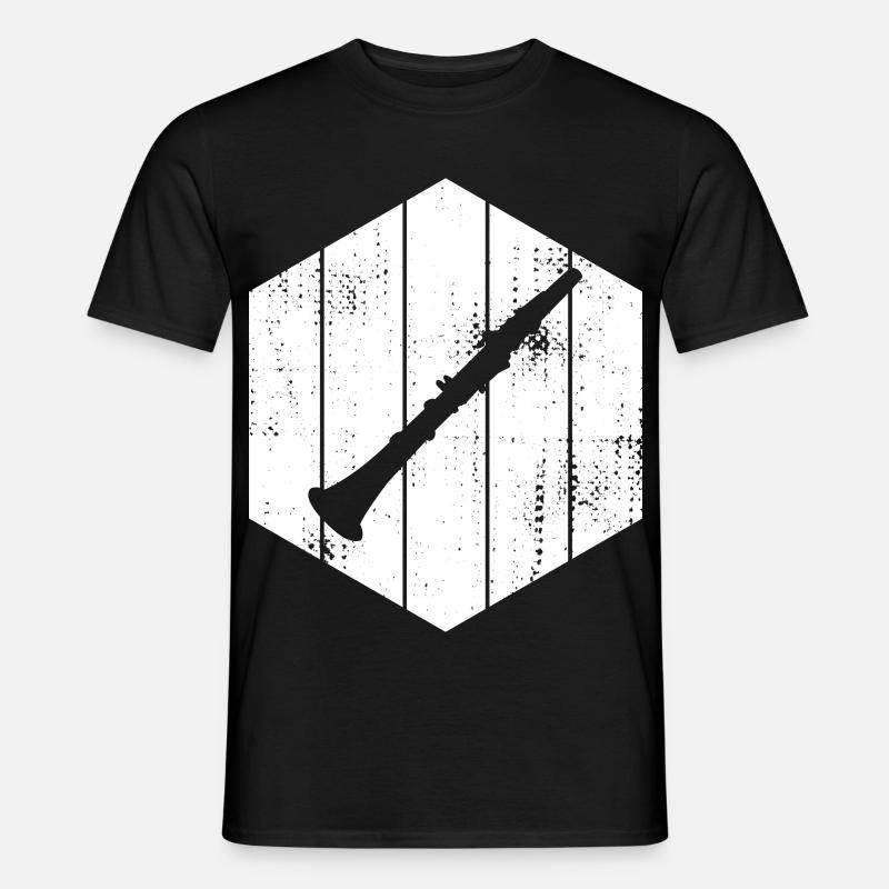 Klarinette - Männer T-Shirt - Schwarz