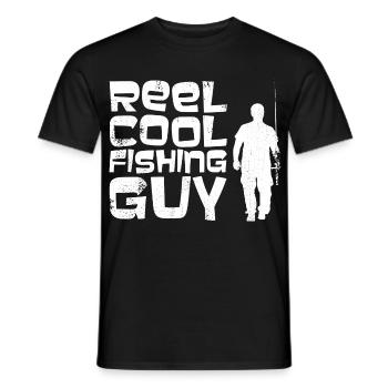 Pêcheur cool - T-shirt homme - noir - Devant - AI Model Male 178 light (178cm)