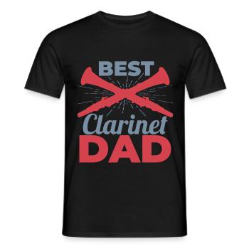 Clarinettes Papa - T-shirt homme - noir - Devant - AI Model Male 178 light (178cm)