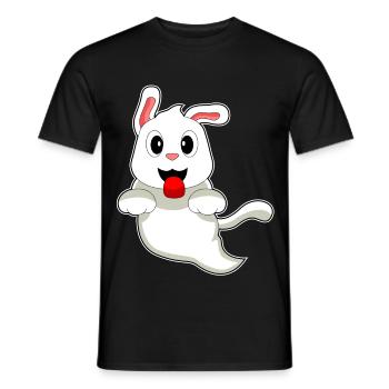 Hund Halloween Geist - Männer T-Shirt - Schwarz - Vorne - AI Model Male 178 light (178cm)