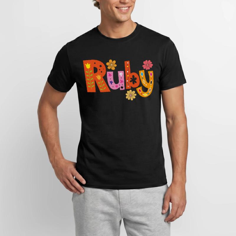 Personalized Ruby Name Men's T-Shirt