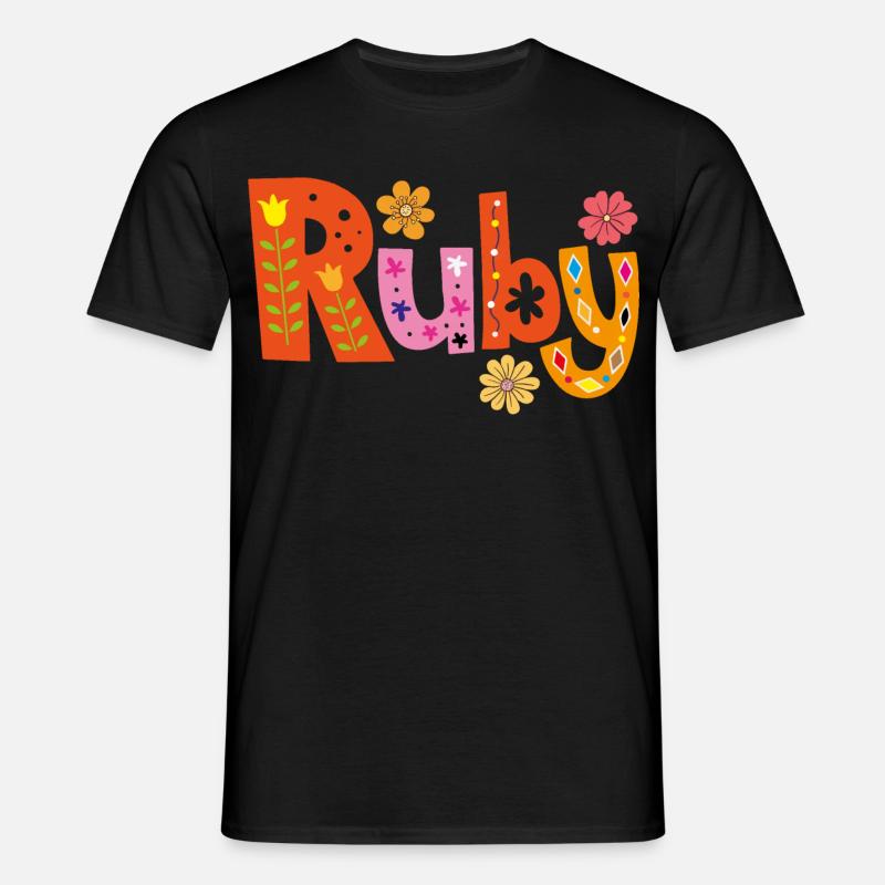 Personalized Ruby Name - Men's T-Shirt - black