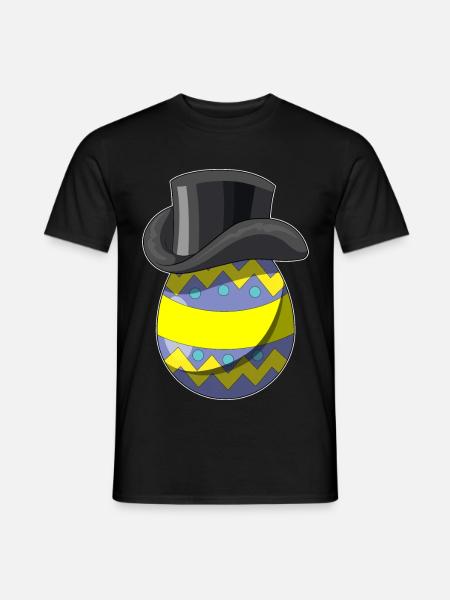 Osterei Ostern Zauberer - Männer T-Shirt - Schwarz