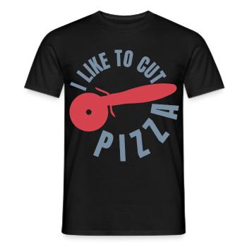 Lustiger Pizza Liebhaber - Männer T-Shirt - Schwarz - Vorne - AI Model Male 178 light (178cm)