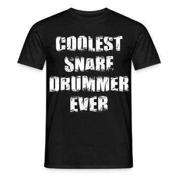 Der coolste Trommler aller Zeiten - Männer T-Shirt - Schwarz - Vorne - AI Model Male 178 light (178cm)
