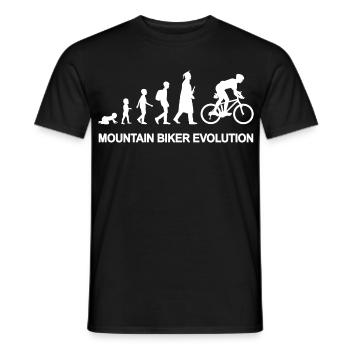 Vom Kind zum Mountainbiker - Männer T-Shirt - Schwarz - Vorne - AI Model Male 178 light (178cm)