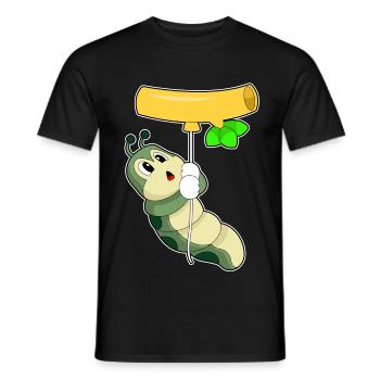 Caterpillar Balloon - Men's T-Shirt - black - Front - AI Model Male 178 light (178cm)