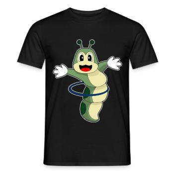 Caterpillar Fitness Hoop Workout Gymnastics - Men's T-Shirt - black - Front - AI Model Male 178 light (178cm)