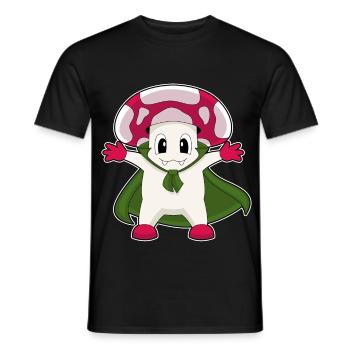 Pilz Halloween Vampir - Männer T-Shirt - Schwarz - Vorne - AI Model Male 178 light (178cm)