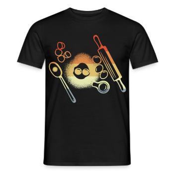 Backzutaten Vintage Look - Männer T-Shirt - Schwarz - Vorne - AI Model Male 178 light (178cm)
