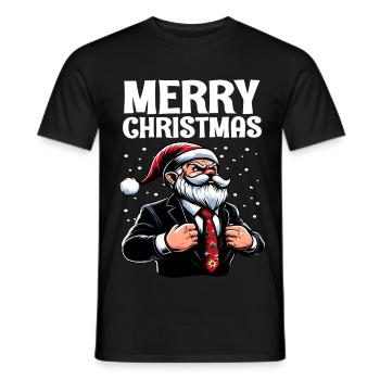 Merry Christmas Chef Wichtel Weihnachts Gnome - Männer T-Shirt - Schwarz - Vorne - AI Model Male 178 light (178cm)