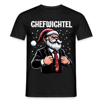 Chefwichtel Weihnachts Gnome - Männer T-Shirt - Schwarz - Vorne - AI Model Male 178 light (178cm)