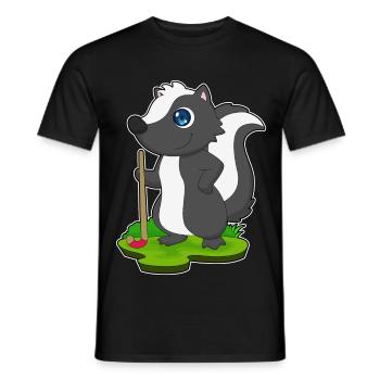 Skunk Hockey sur gazon Stick - T-shirt homme - noir - Devant - AI Model Male 178 light (178cm)