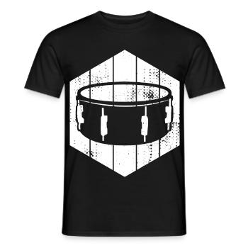 Tambour latéral - T-shirt homme - noir - Devant - AI Model Male 178 light (178cm)