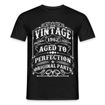 Vintage 1962 Man Myth Legend 61th Birthday - T-shirt homme - noir - Devant - AI Model Male 178 light (178cm)