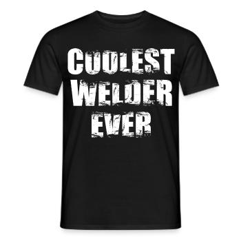 The coolest welder ever - Men's T-Shirt - black - Front - AI Model Male 178 light (178cm)