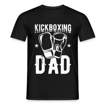 Kickboxer Vater - Männer T-Shirt - Schwarz - Vorne - AI Model Male 178 light (178cm)