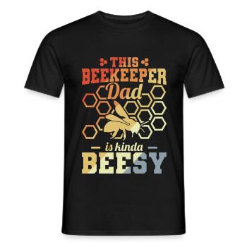 Drôle de père apiculteur - T-shirt homme - noir - Devant - AI Model Male 178 light (178cm)