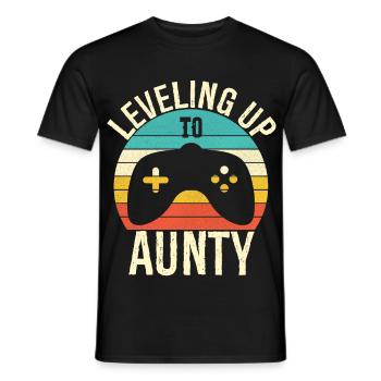 Aufsteigen zur Tante - Männer T-Shirt - Schwarz - Vorne - AI Model Male 178 light (178cm)