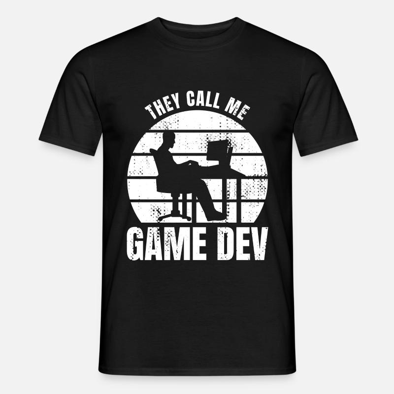 They Call Me Game Dev - Men’s T-shirt - black