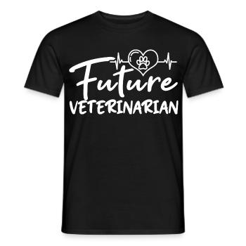 Future Veterinarian - Men's T-Shirt - black - Front - AI Model Male 178 light (178cm)