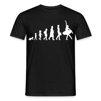 From child to ballerina - Men's T-Shirt - black - Front - AI Model Male 178 light (178cm)