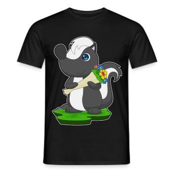 Bouquet de moufettes - T-shirt homme - noir - Devant - AI Model Male 178 light (178cm)