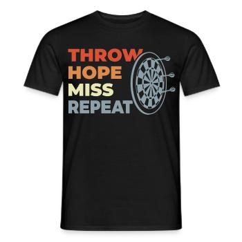 Lancer l’espoir Rater la répétition - T-shirt homme - noir - Devant - AI Model Male 178 light (178cm)