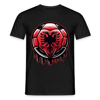 Albanien EM 2024: Stolzes Fußball-Design für Fans - Männer T-Shirt - Schwarz - Vorne - AI Model Male 178 light (178cm)