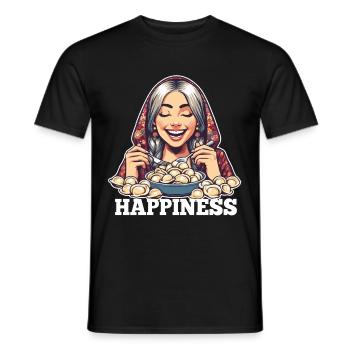 Cadeau porte-bonheur Pelmeni - T-shirt homme - noir - Devant - AI Model Male 178 light (178cm)