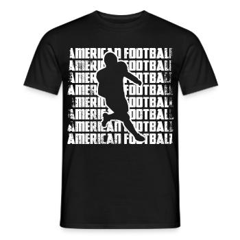 Joueurs de football américain - T-shirt homme - noir - Devant - AI Model Male 178 light (178cm)