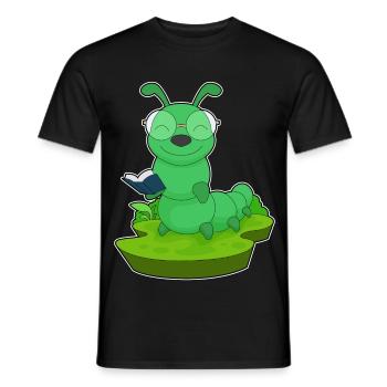 Lunettes de livre Caterpillar Nerd - T-shirt homme - noir - Devant - AI Model Male 178 light (178cm)