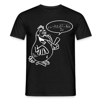 Oiseau intelligent blanc - T-shirt homme - noir - Devant - AI Model Male 178 light (178cm)