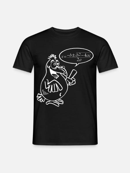 White Smart Bird - Men's T-Shirt - black
